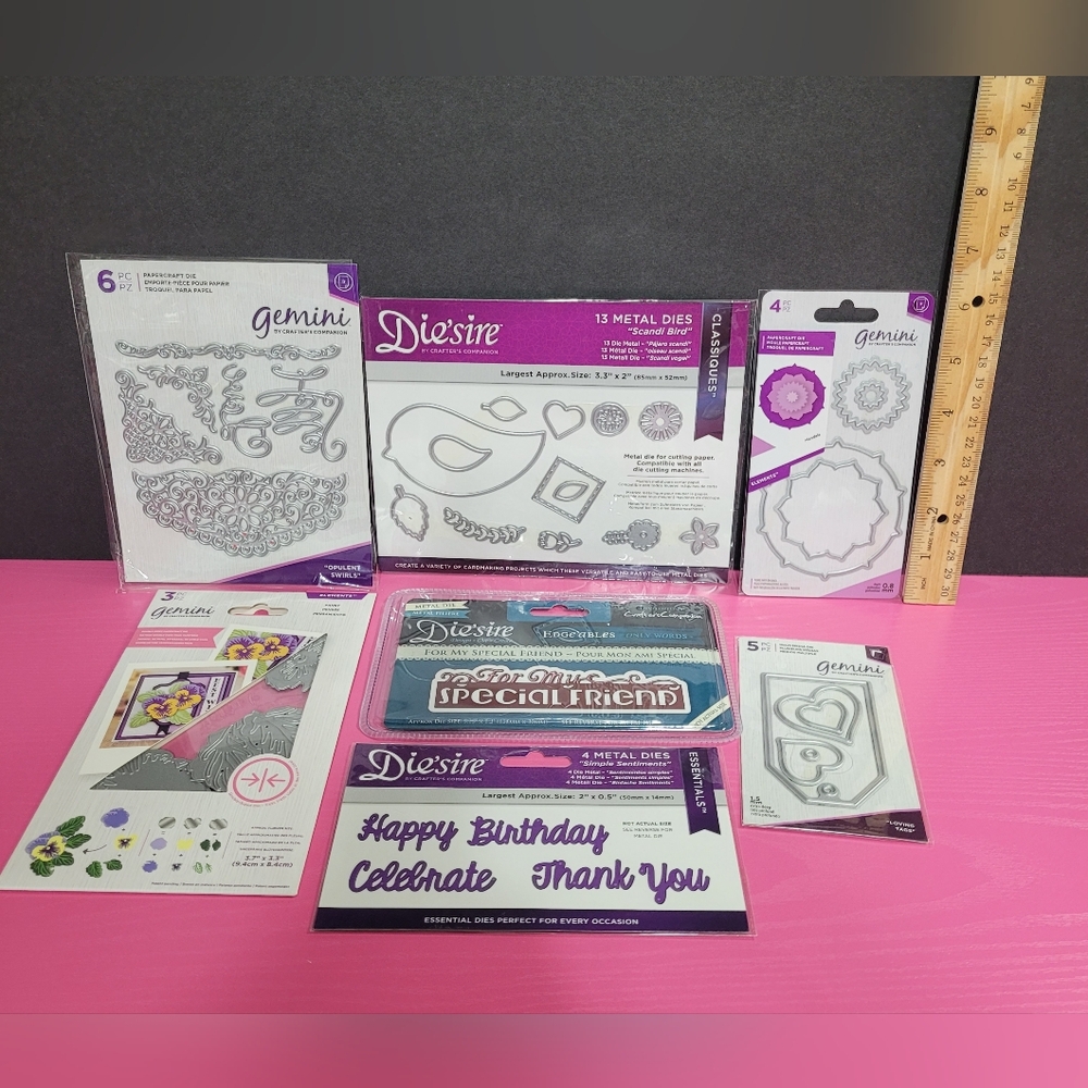 Crafter's Companion Gemini Die'sire Die Sets Lot (0087)
